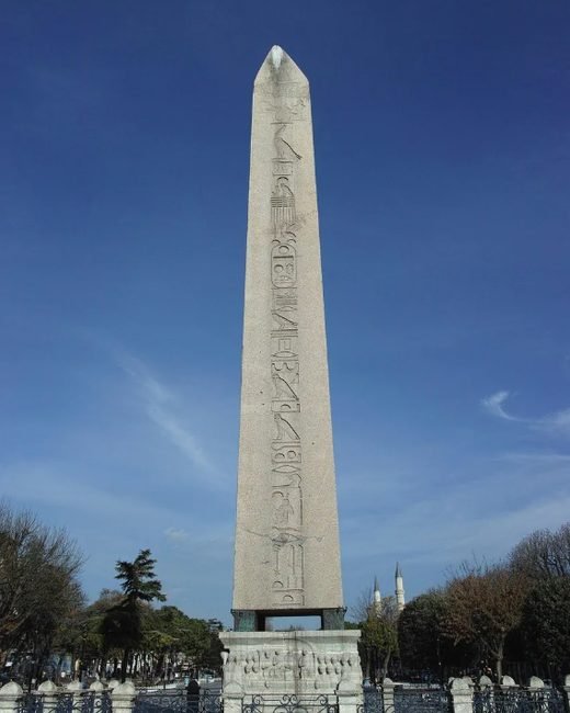 Raw stock photo: the Obelisk of Theodosius in Sultanahmet